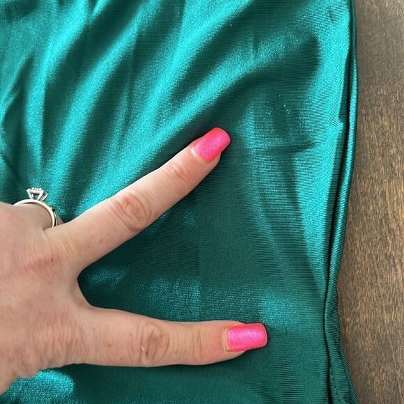 Off Shoulder Split Thigh Dress Elegant Solid Bodycon Cocktail Party Maxi… - Picture 13 of 13